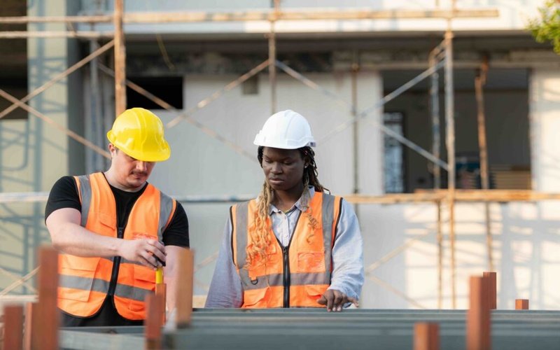 Portrait of architect and engineer with experience in multi-story building construction
